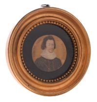 17th century-style portrait miniature, probably of James I