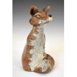 Studio Pottery - Jennie Hale raku fox