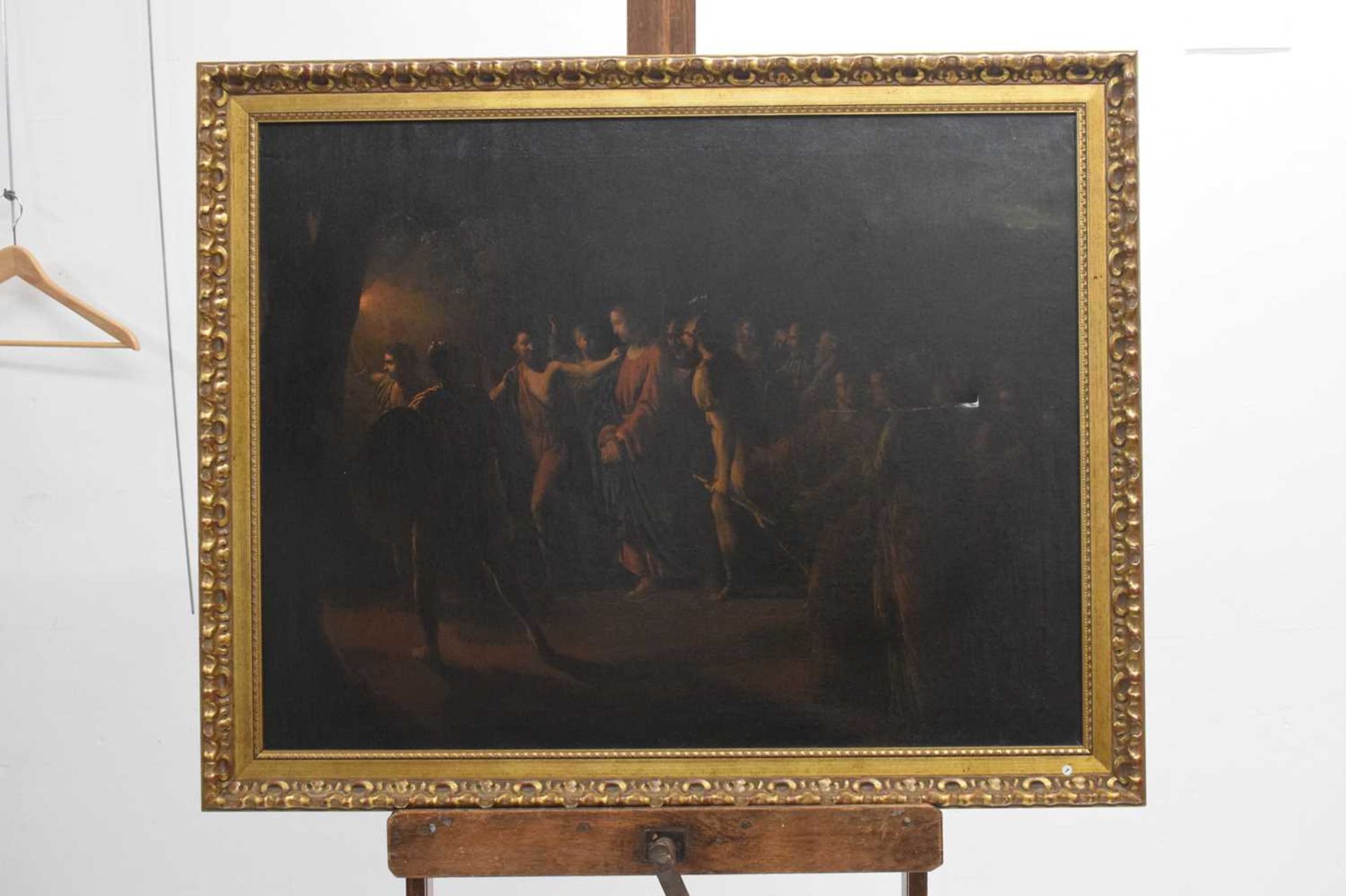 18th century Continental School - Oil on canvas - The Betrayal of Christ - Image 8 of 11