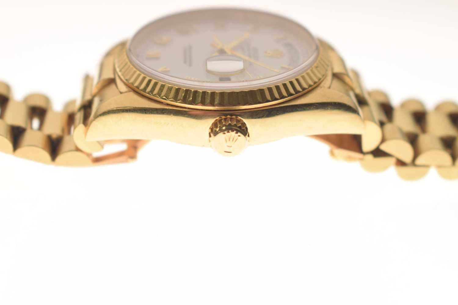 Rolex - Gentleman's 18ct gold Oyster Perpetual Day Date wristwatch - Image 4 of 16
