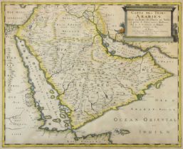 Mid 17th century map of the Arabian peninsula