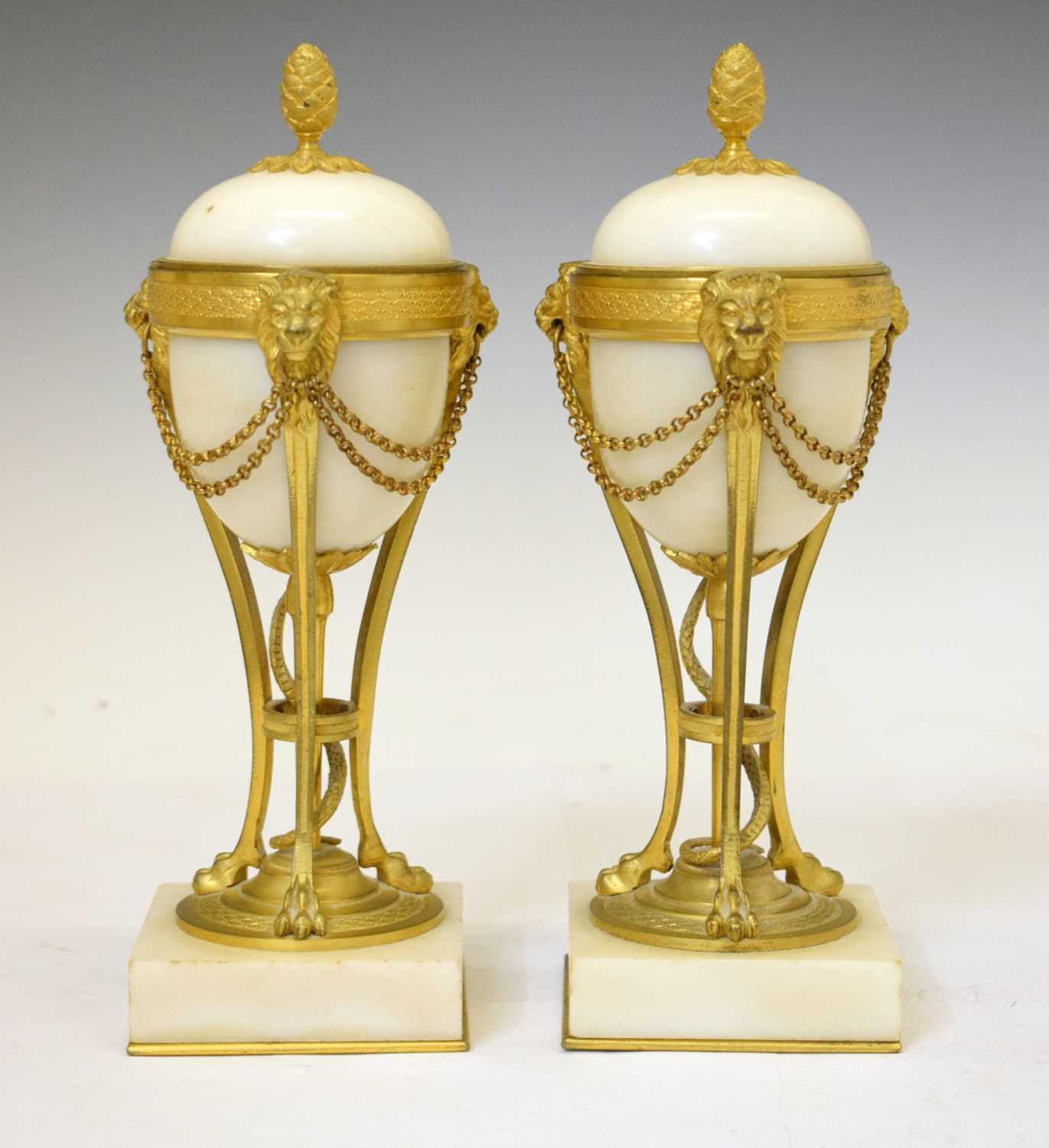 Pair 19th century French cassolettes
