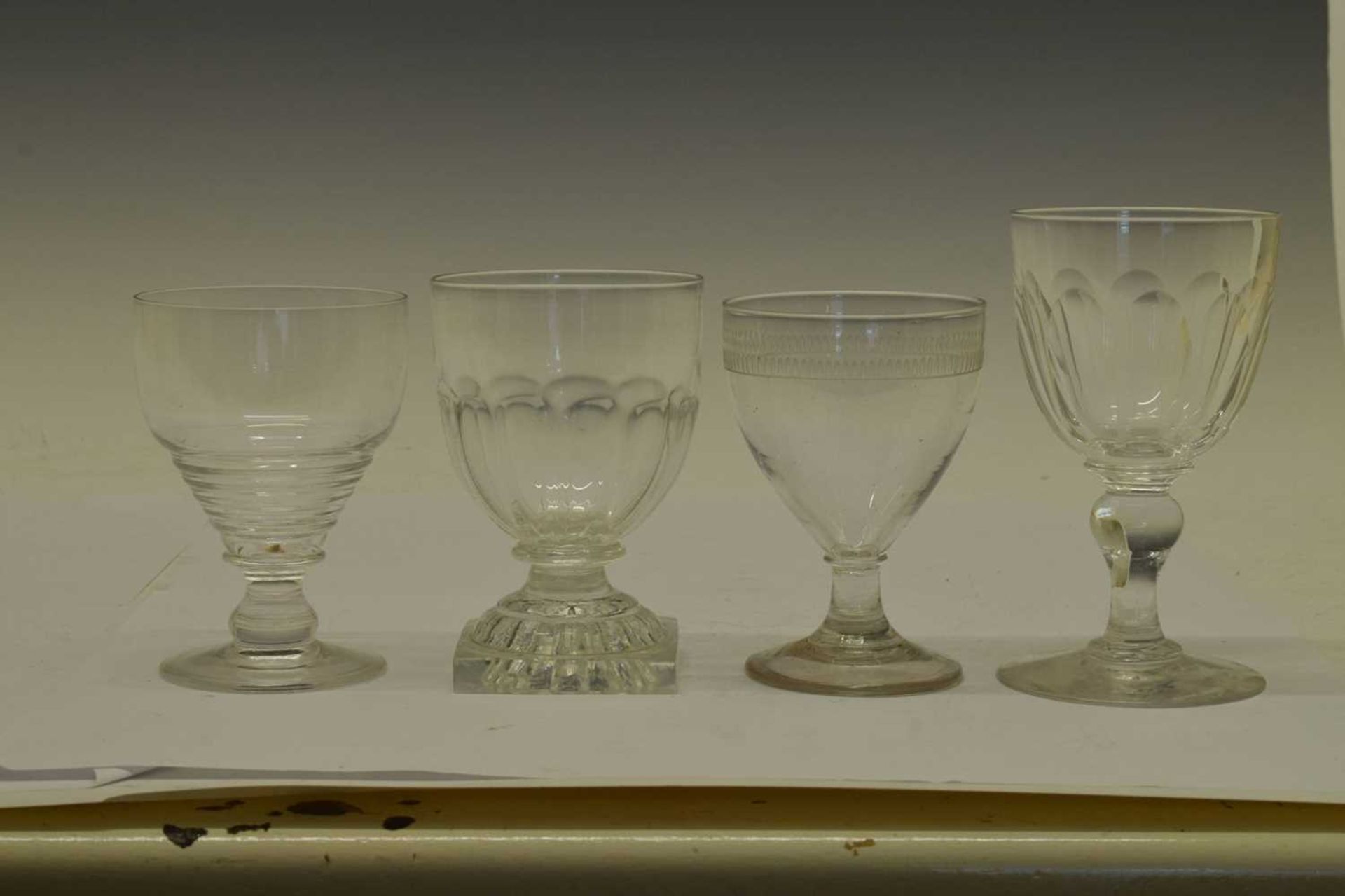 Four early 19th century glass rummers - Image 3 of 18