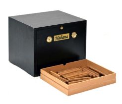 Adorini Humidor Habana with a collection of approximately 40 loose cigars