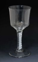 Large opaque twist wine glass