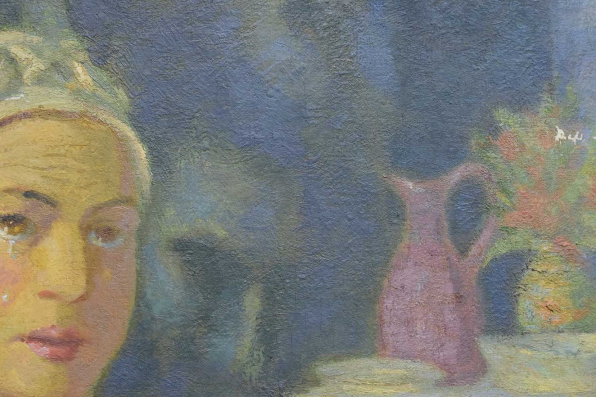 20th century Continental School - Oil on canvas - Two women - Image 9 of 12