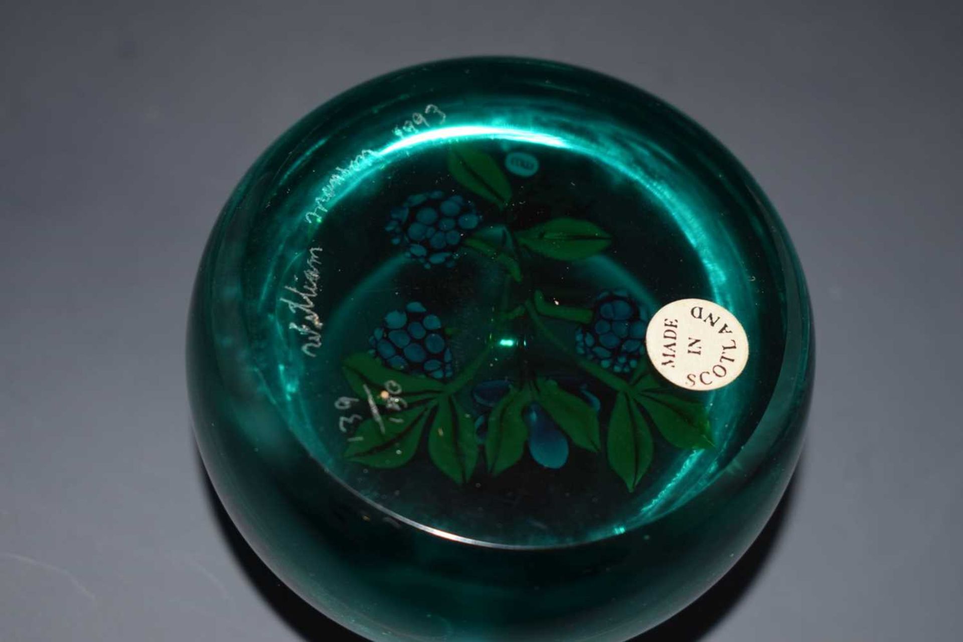 William Manson (Scottish) - Limited edition glass paperweight - Image 7 of 9