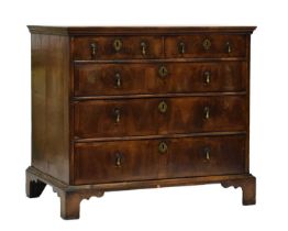 Early 18th century walnut chest of drawers