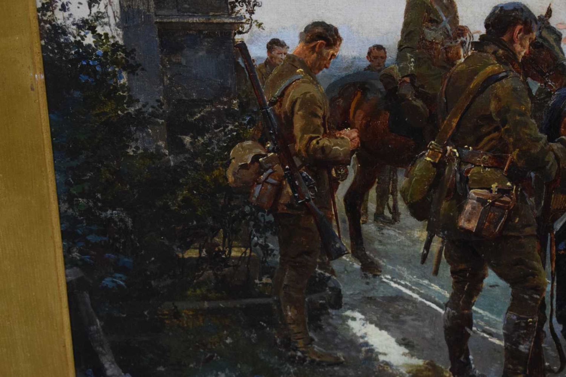 Irish and Great War Interest - Fortunino Matania (1881-1963) - Oil on canvas - The Last General Abso - Image 10 of 18