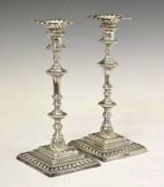 Pair of late Victorian candlesticks