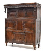 Charles II oak court cupboard