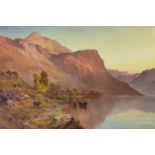 Alfred de Breanski (1852-1928) - Oil on canvas, 'Perthshire, Scotland'