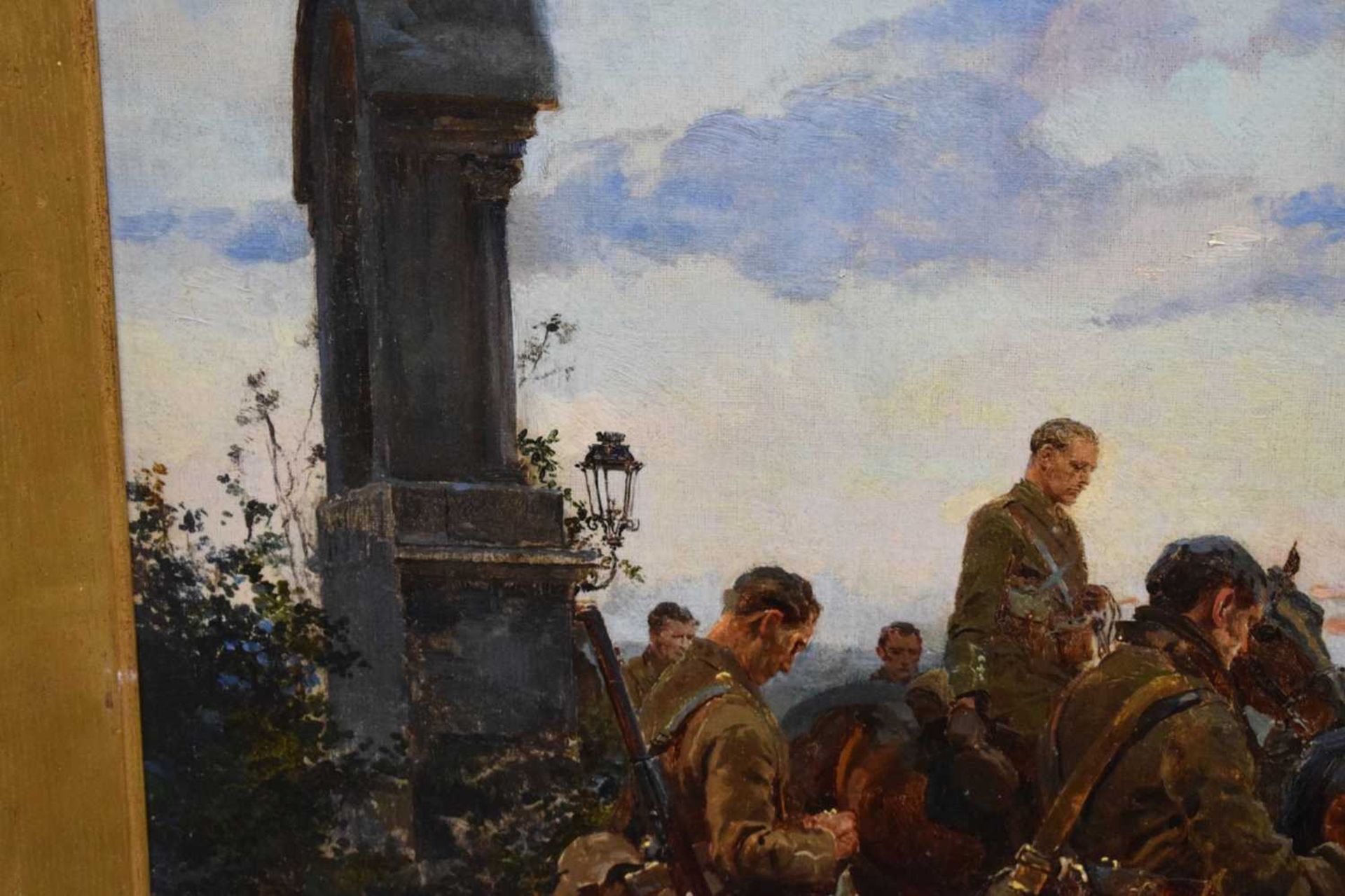 Irish and Great War Interest - Fortunino Matania (1881-1963) - Oil on canvas - The Last General Abso - Image 9 of 18