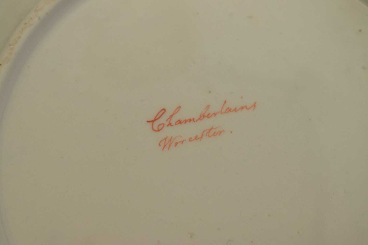 Chamberlain Worcester part tea and dessert service - Image 6 of 22