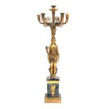 French Empire style four-branch candelabra