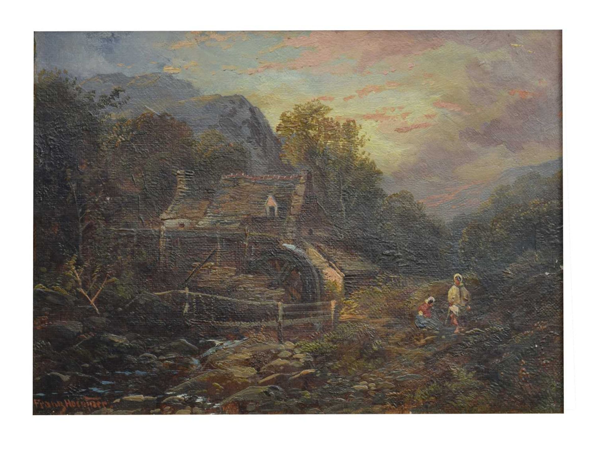 Franz Hoepfner, (1853-1893) - 'Old Mill near Llanberis, North Wales'