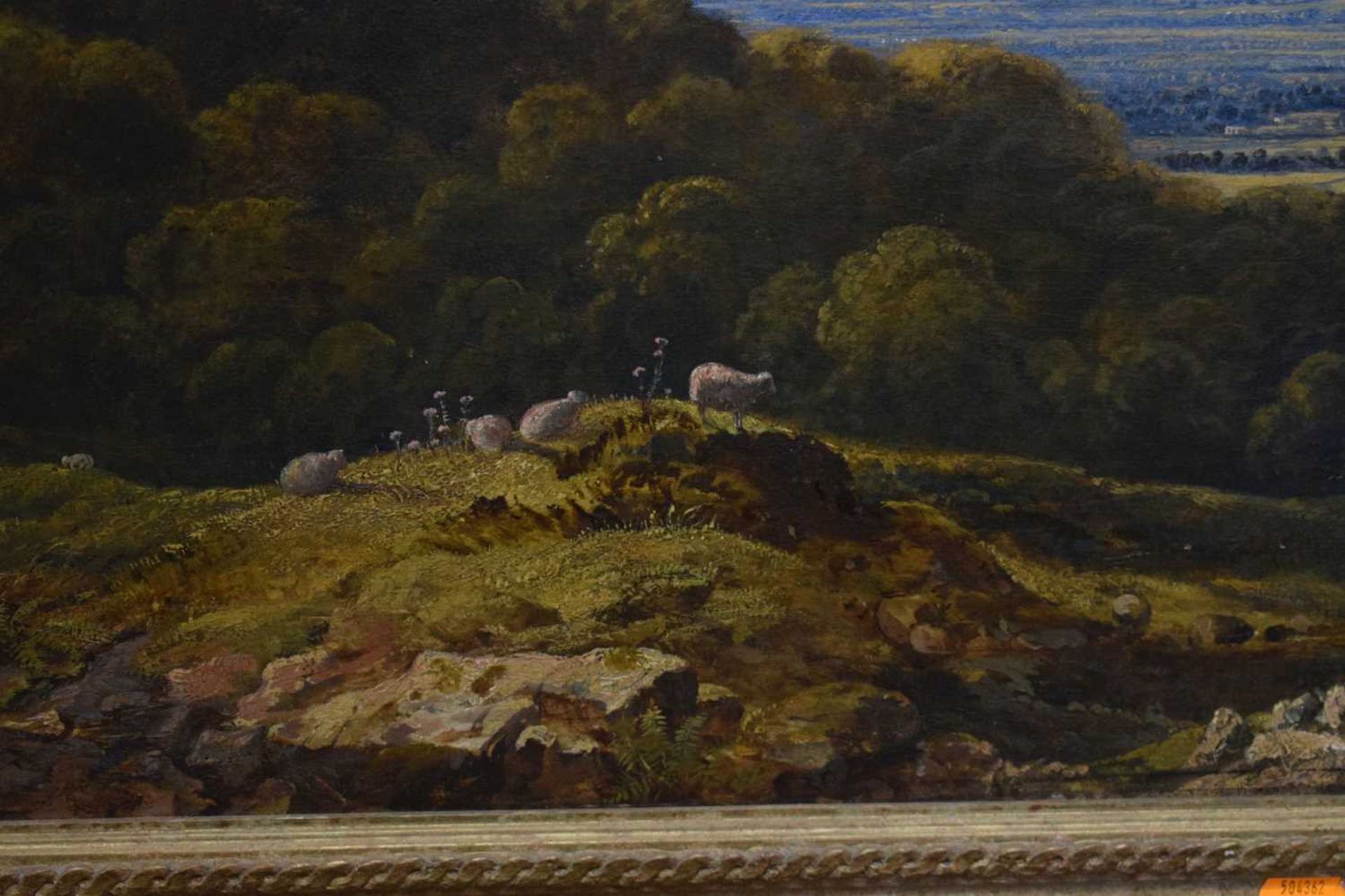 Henry Hewitt (1818-1875) – Oil on canvas - Vale of Nailsea with Backwell Church - Image 12 of 18