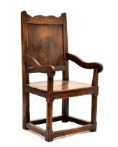 17th century oak wainscot chair