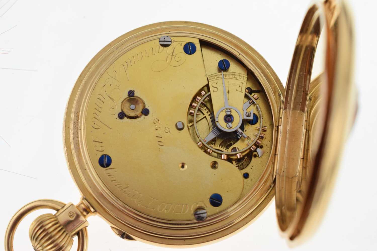 Barraud & Lunds, London - 18ct gold hunter pocket watch - Image 12 of 12