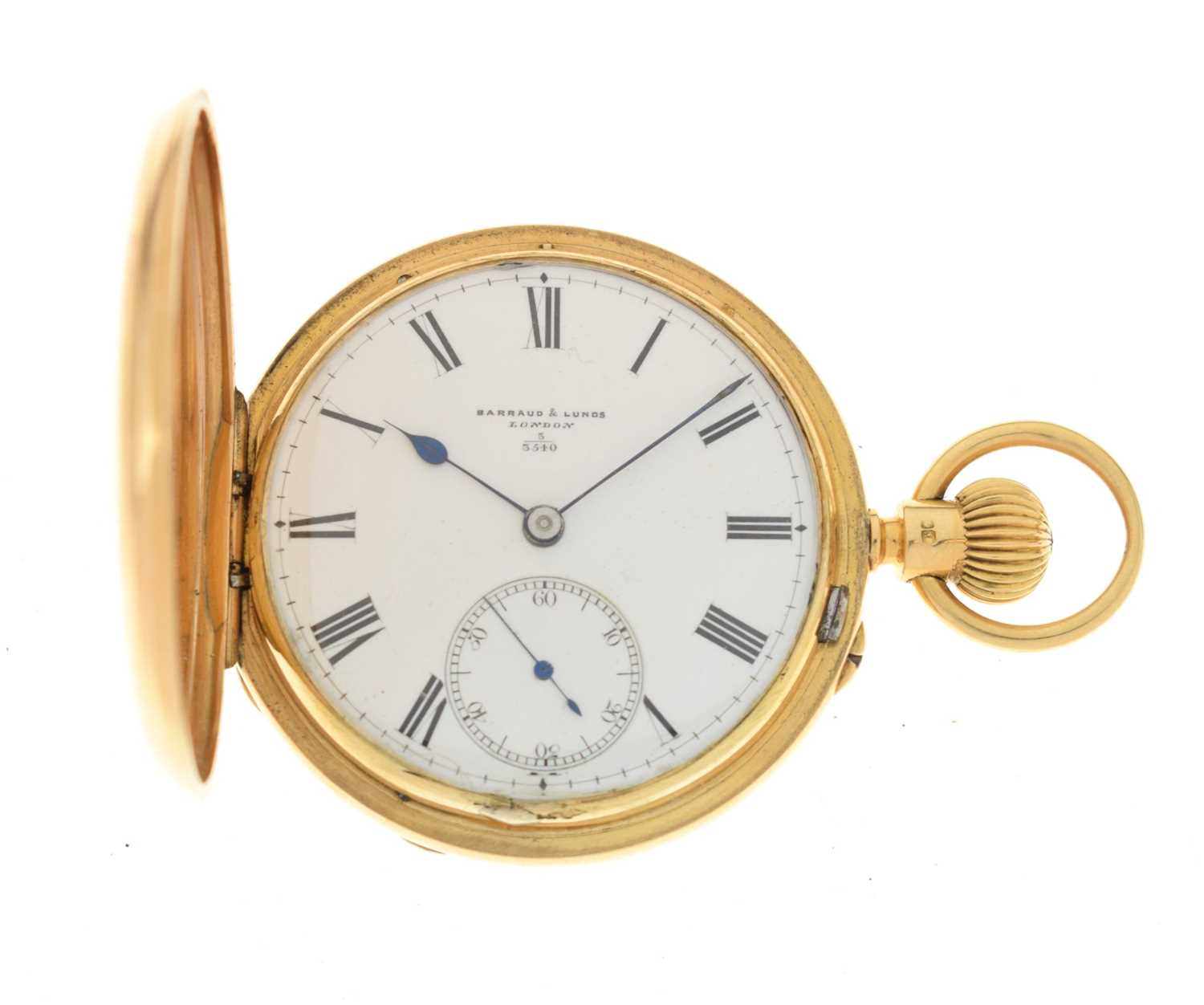 Barraud & Lunds, London - 18ct gold hunter pocket watch