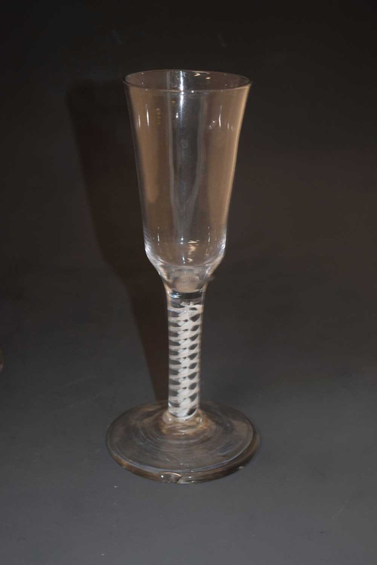 Two opaque twist stem wine or cordial glasses - Image 8 of 12