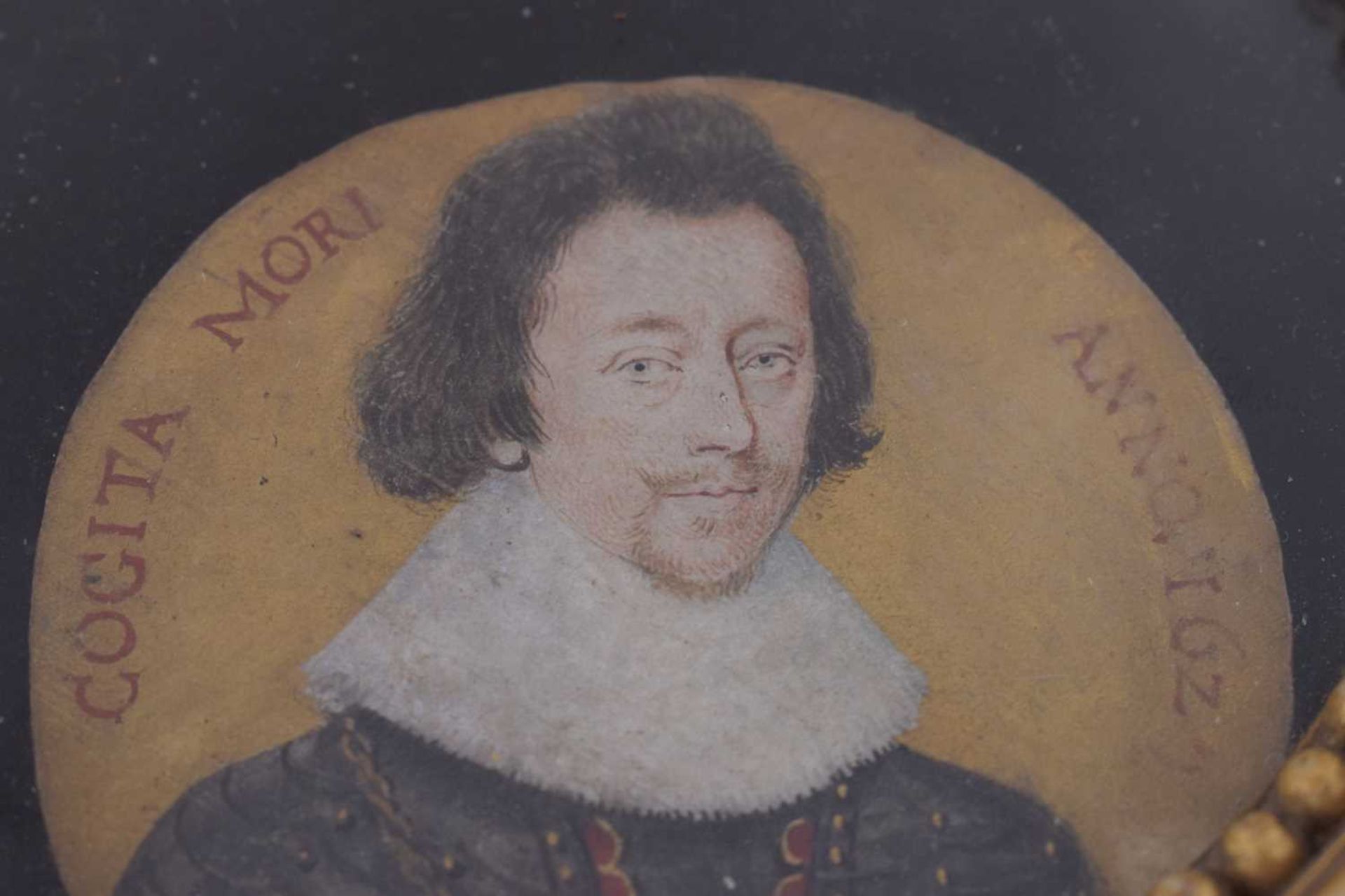 17th century-style portrait miniature, probably of James I - Image 2 of 8