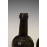 Two early 19th century dark green glass Utility bottles