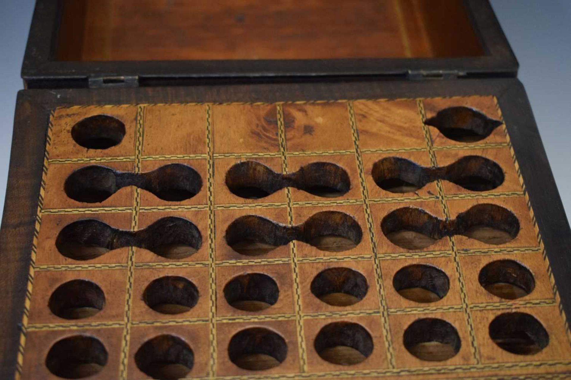 George III mahogany serpentine front cutlery box - Image 17 of 18