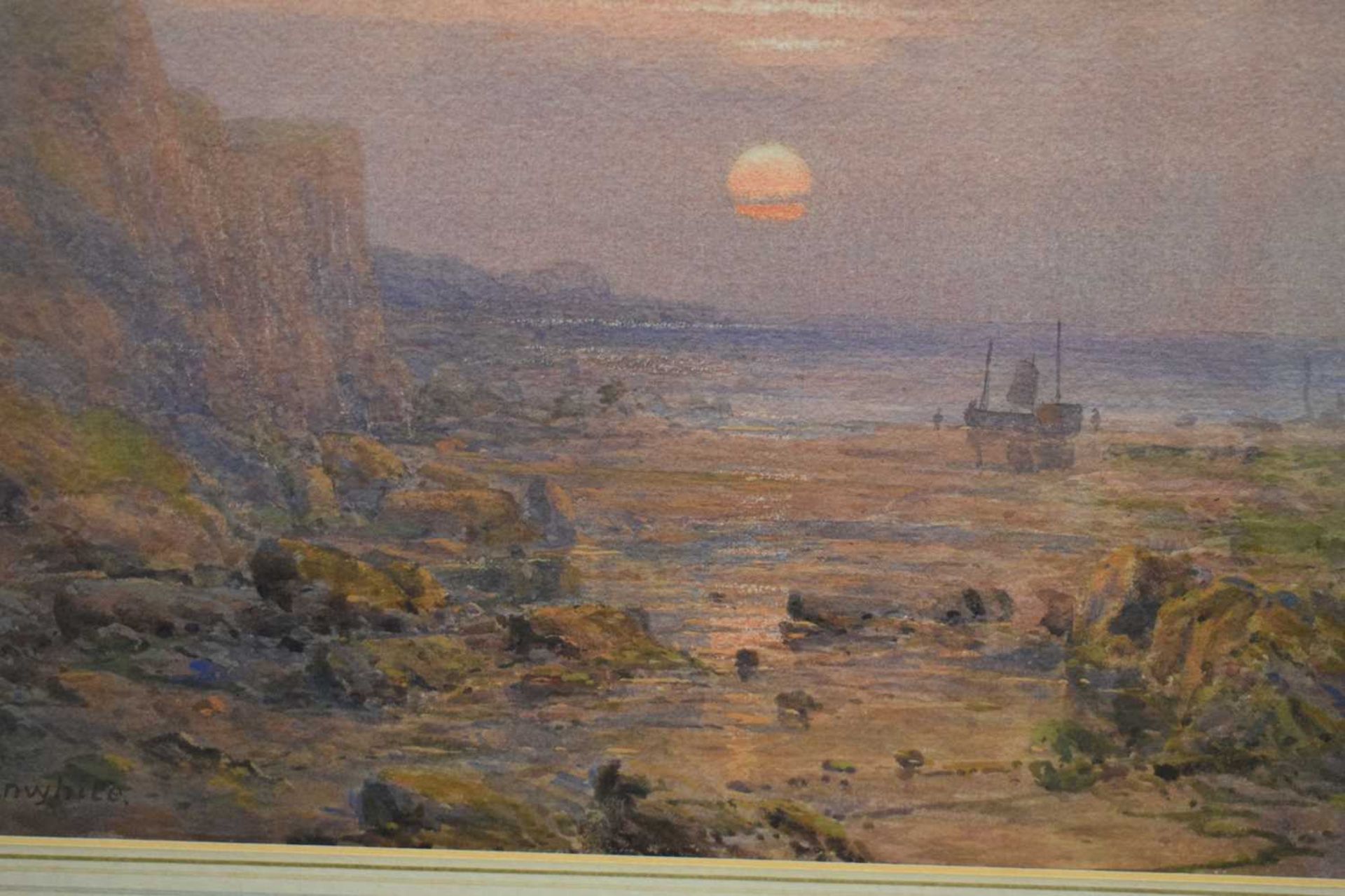 Charles Brooke Branwhite, (1851-1929) - Watercolour - Sunset scene - Image 7 of 11
