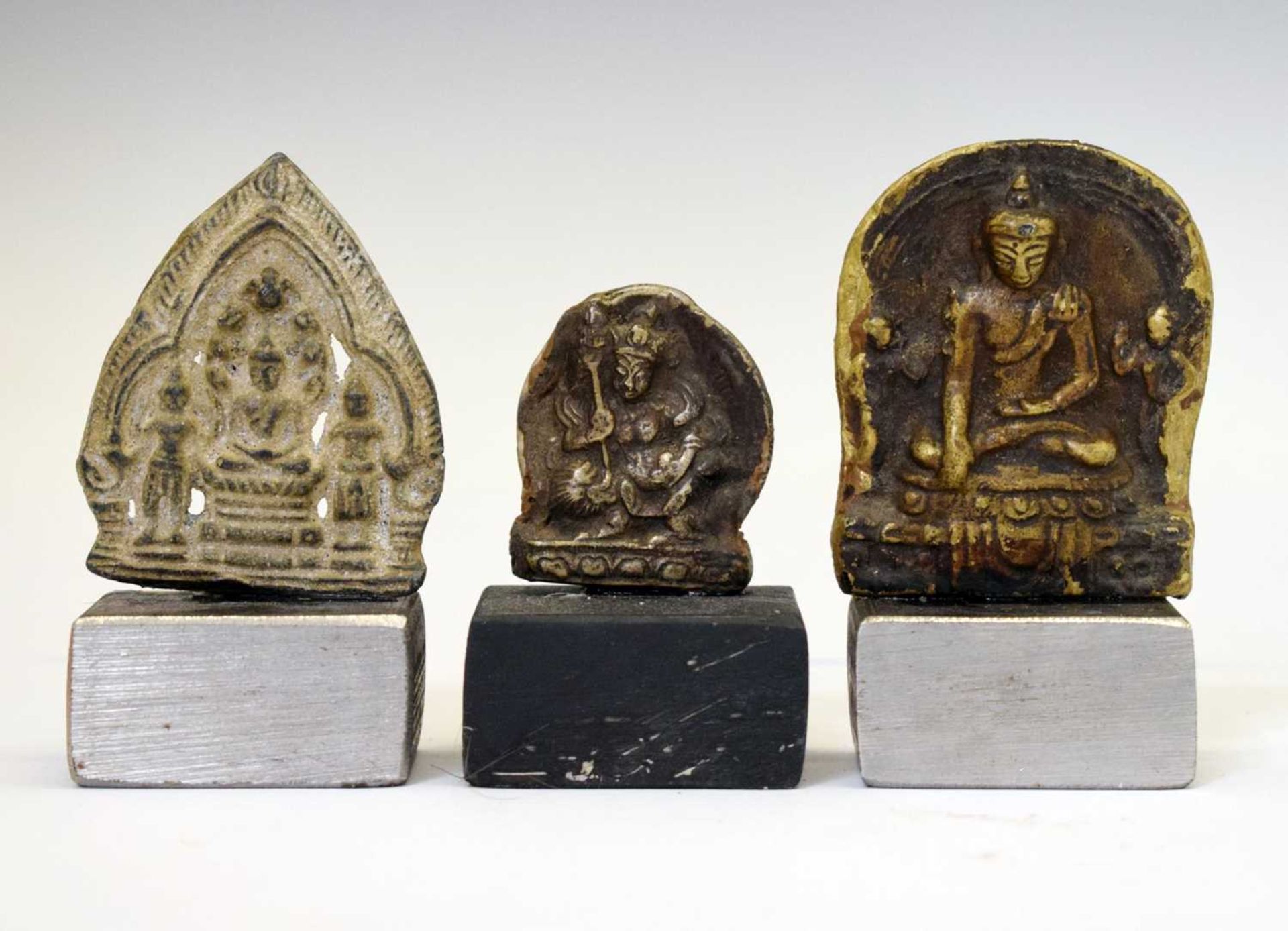 Three Thai alloy amulets