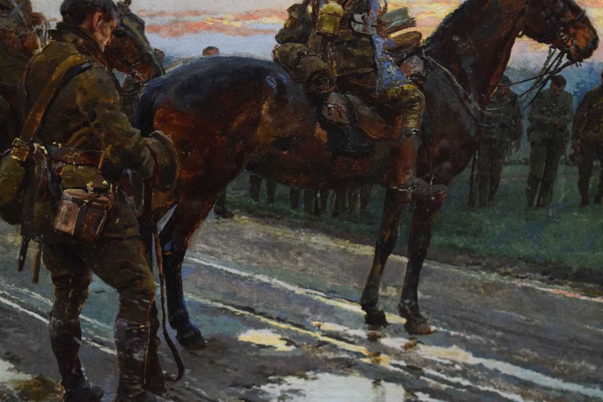 Irish and Great War Interest - Fortunino Matania (1881-1963) - Oil on canvas - The Last General Abso - Image 11 of 18