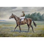 Algernon Thompson (1880-1944) - Oil on canvas - Bahram, a racehorse