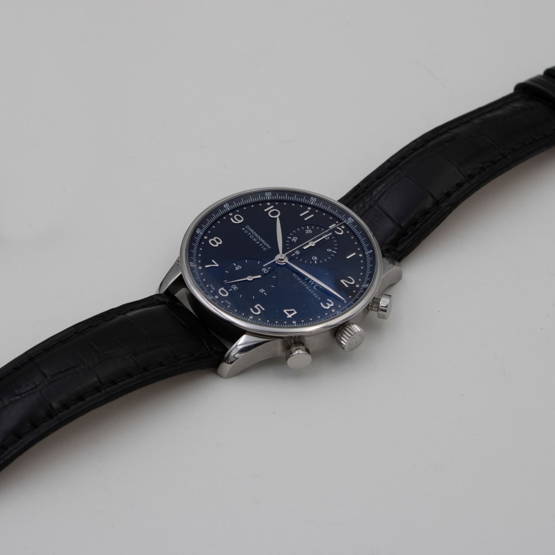 Iwc Portuguese Shaffhaussen chronograph wristwatch - Image 2 of 3