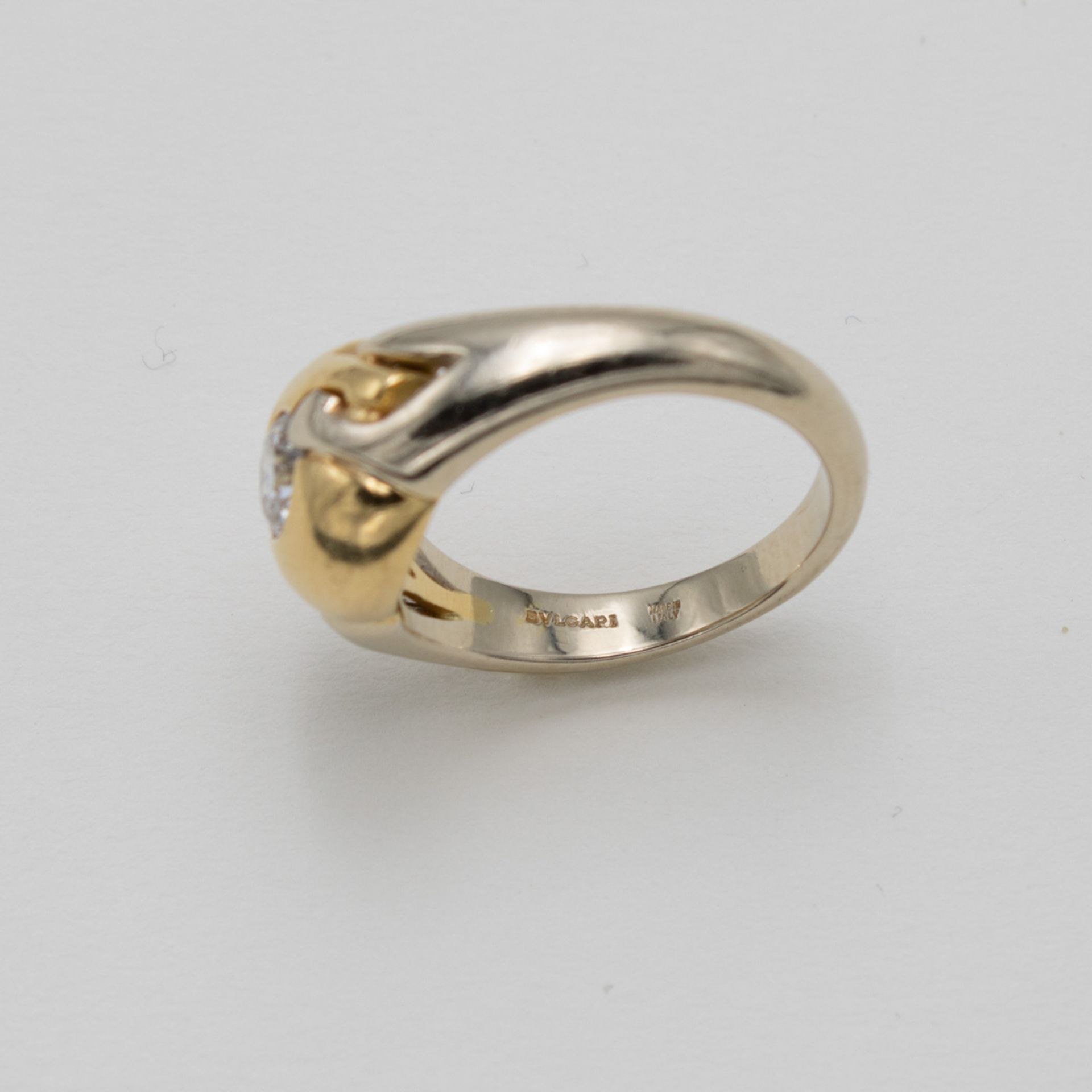 Bulgari 18kt two color gold ring - Image 2 of 2