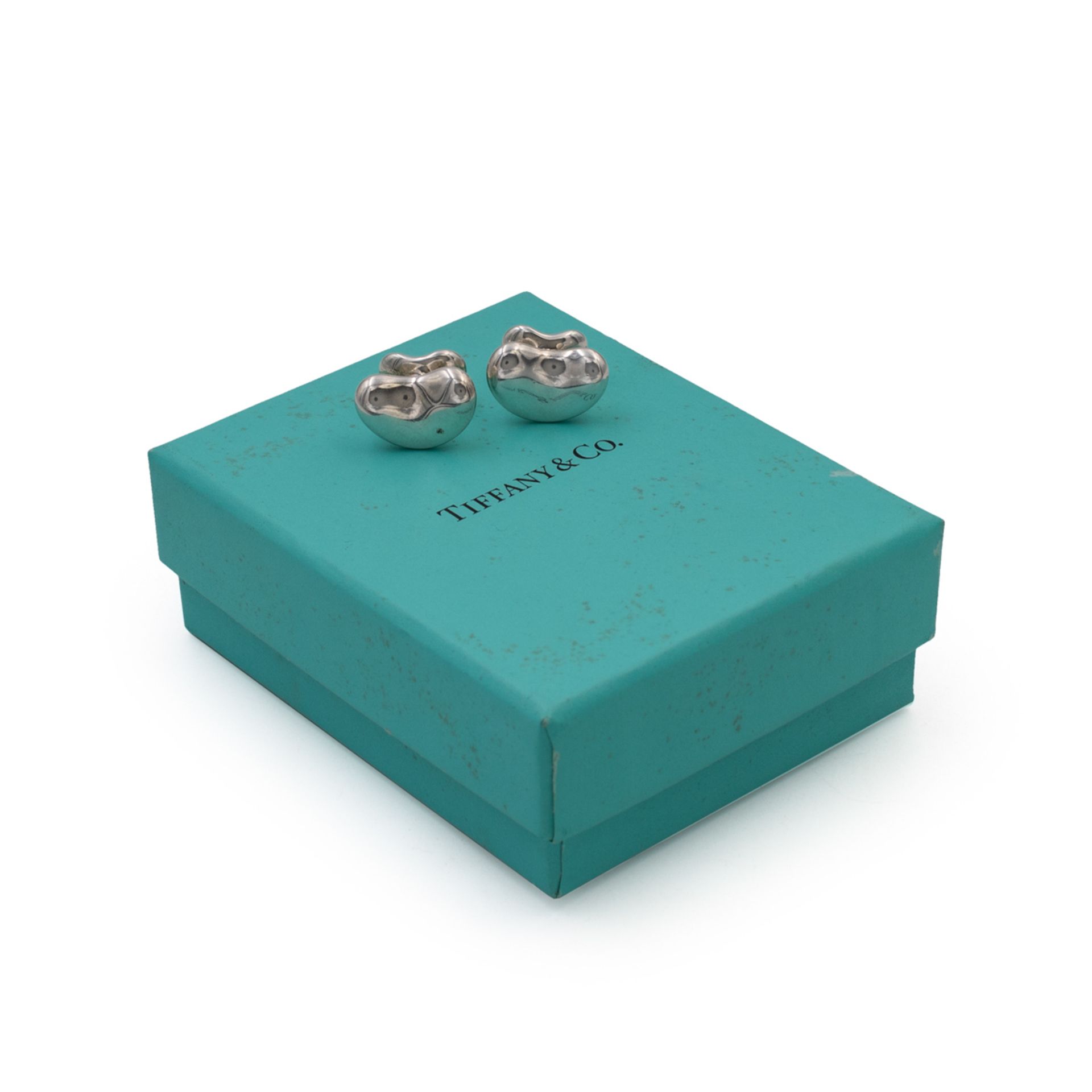 Tiffany & Co. by Elsa Peretti Bean collection cufflinks - Image 3 of 3