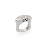 Pontevecchio Gioielli 18kt satin white gold ring