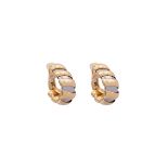 Bulgari vintage semi-circle earrings