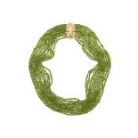 Bulgari peridot necklace