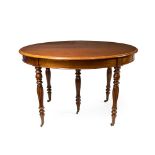 Extendable mahogany dining table