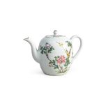 Polychrome porcelain teapot