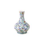 Polychrome porcelain Tianqiuping vase