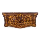 Inlaid wooden commode top
