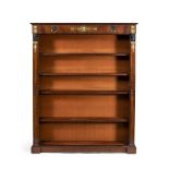 Mahogany Empire style bookcase