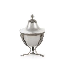 Silver sugar bowl