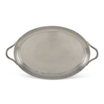 Bulgari, two-handled silver tray