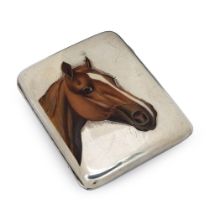 Silver and polychrome enamel snuff box