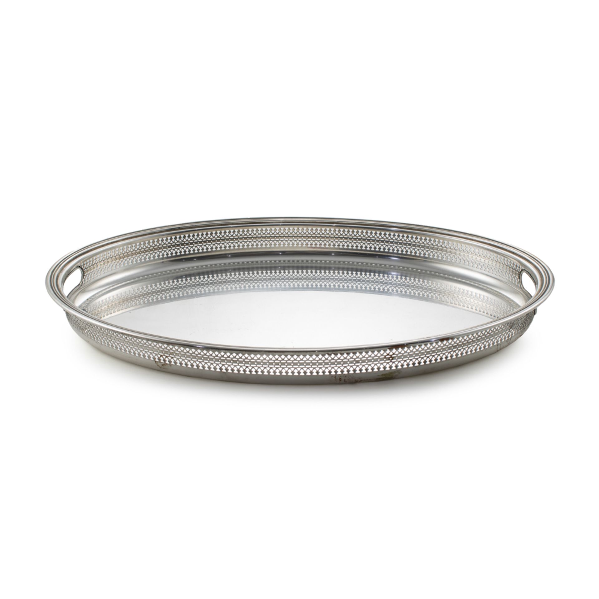 Oval silver tray