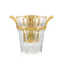 Baccarat, transparent crystal champagne bucket