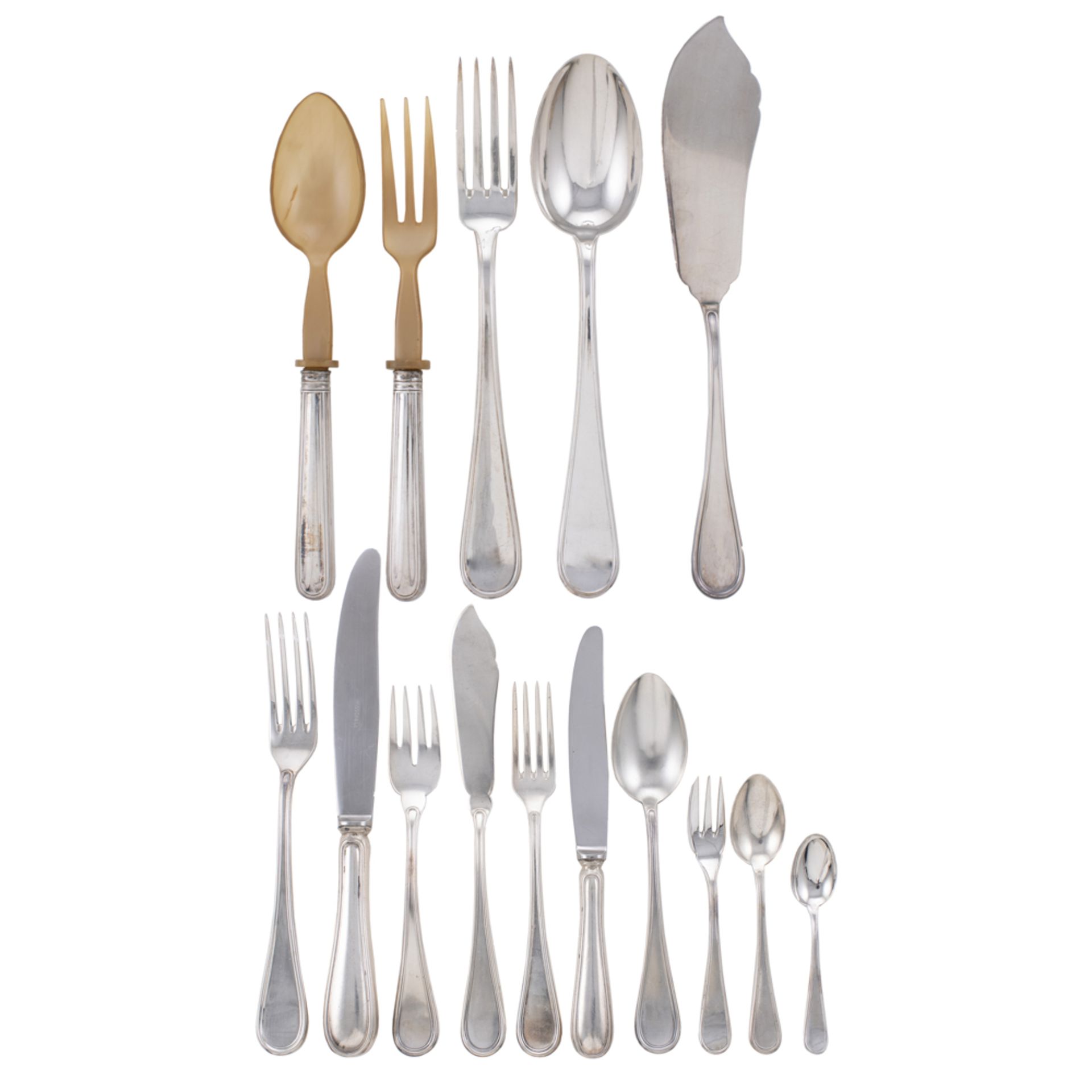 Silver cutlery set (163)