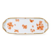 Herend, rectangular porcelain tray